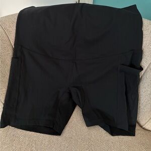 Maternity Black Women’s Active Shorts